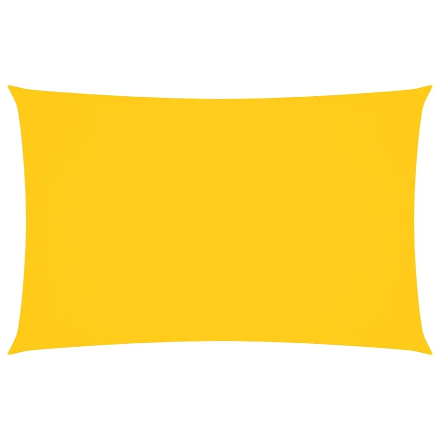 Voile de parasol tissu oxford rectangulaire 4x7 m jaune - 2