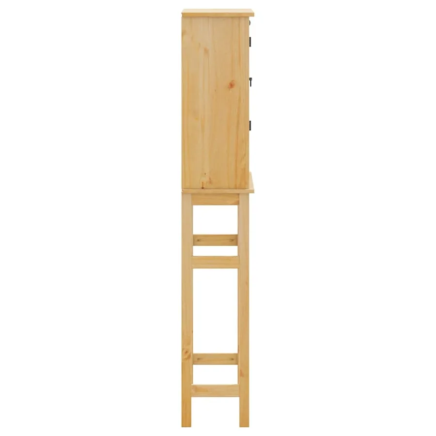 Armoire pour machine à laver salle de bain Corona pin massif - 6