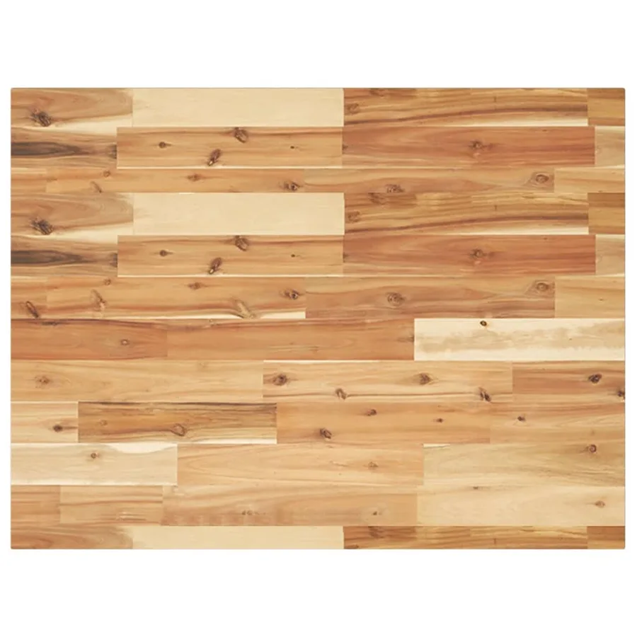 Étagère de vasque murale acier et bois massif d'acacia - 8