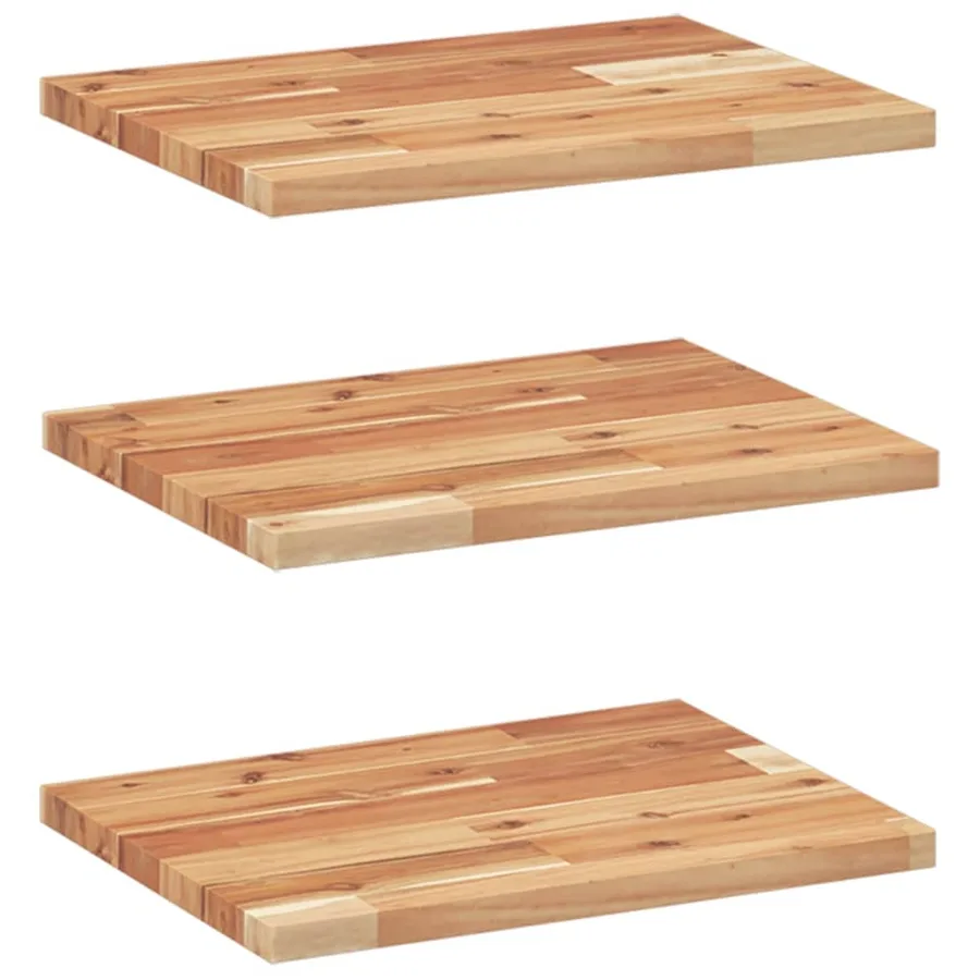Étagères flottantes 3 pcs 40x30x2 cm acacia massif à l'huile - 2