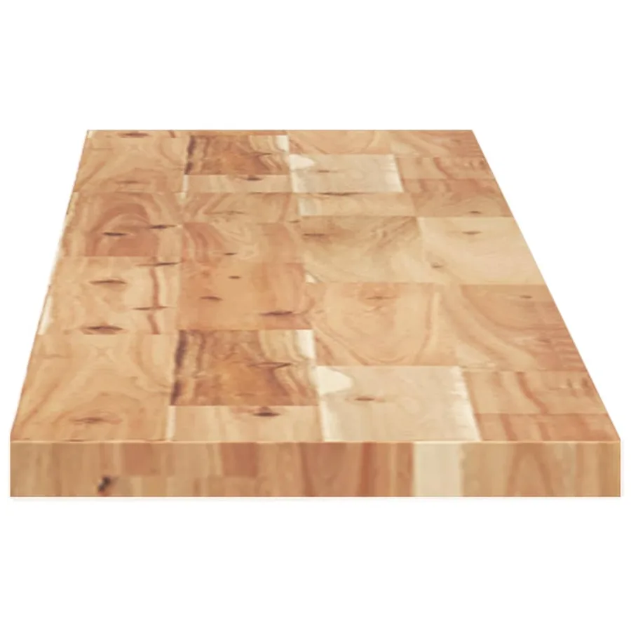 Étagère flottante 160x20x2 cm acacia massif finition à l'huile - 5