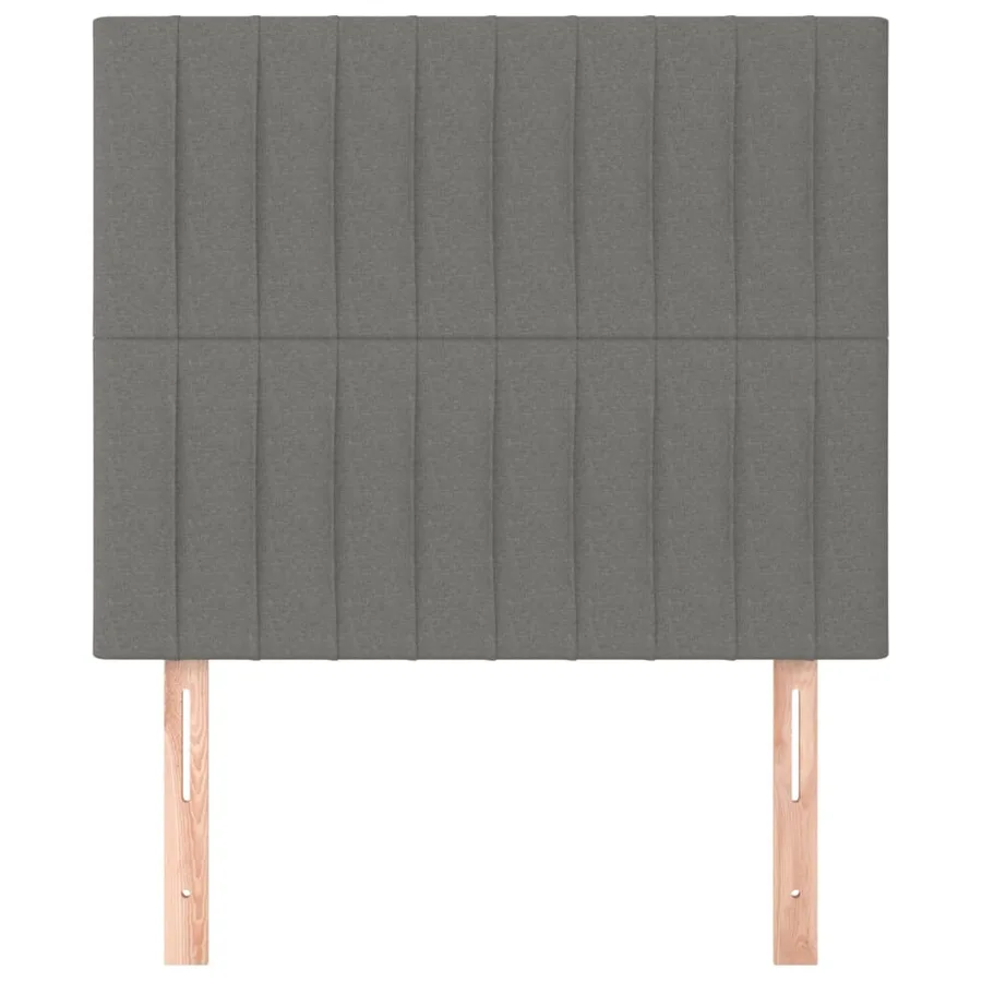 Tête de lit Gris foncé 80x5x118/128 cm Tissu - 3