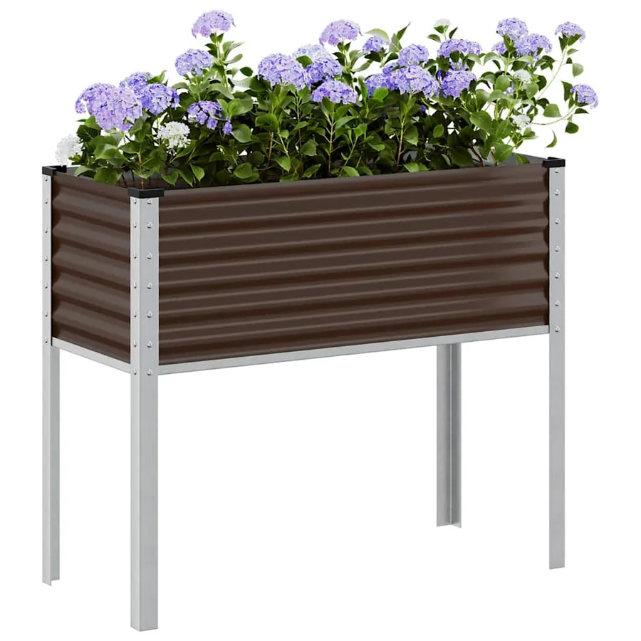 Jardinière Marron 100x45x90 cm Acier