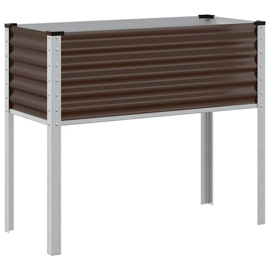 Jardinière Marron 100x45x90 cm Acier - 2