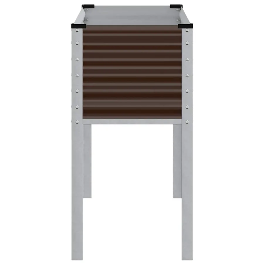 Jardinière Marron 100x45x90 cm Acier - 5