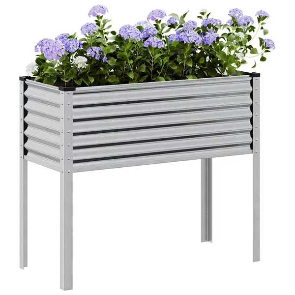 Jardinière de jardin 100 x 45 x 90 cm Acier galvanisé