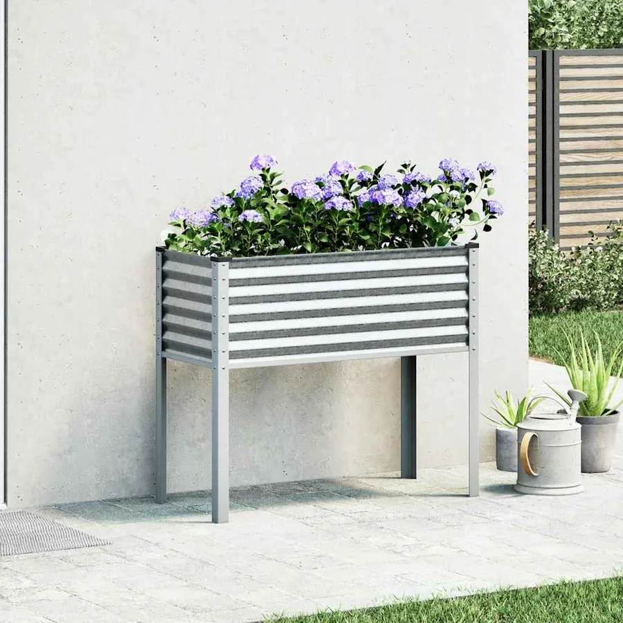 Jardinière de jardin 100 x 45 x 90 cm Acier galvanisé - 3