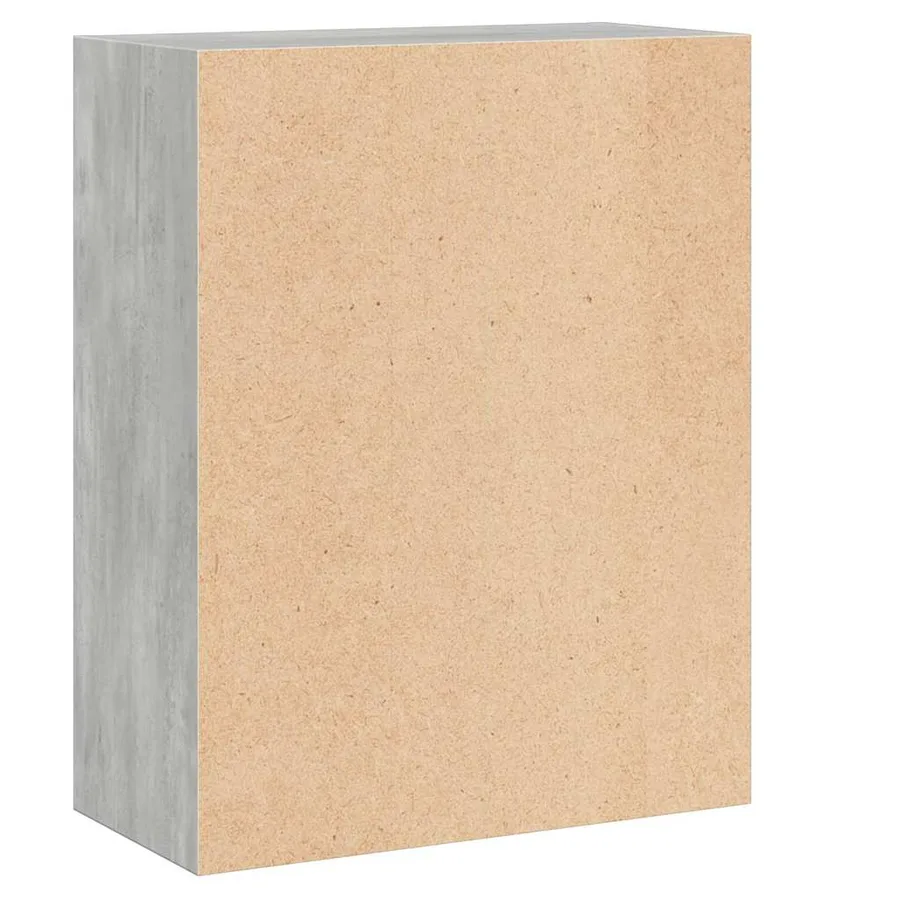 Bibliothèque à 2 niveaux gris béton bois d'ingénierie - 5