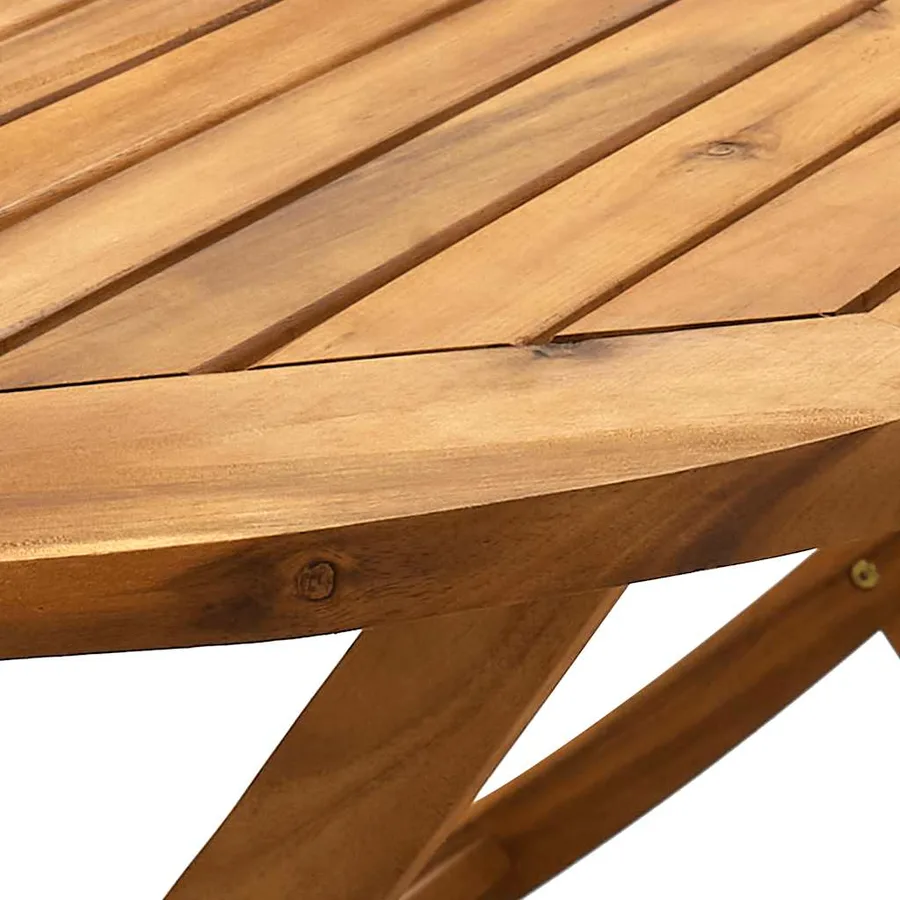 Ensemble à manger de jardin 9pcs bois d'acacia solide textilène - 9