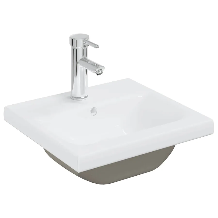 Ensemble de meubles de salle de bain Blanc brillant Aggloméré - 12
