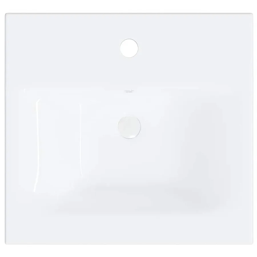 Ensemble de meubles de salle de bain Blanc brillant Aggloméré - 13