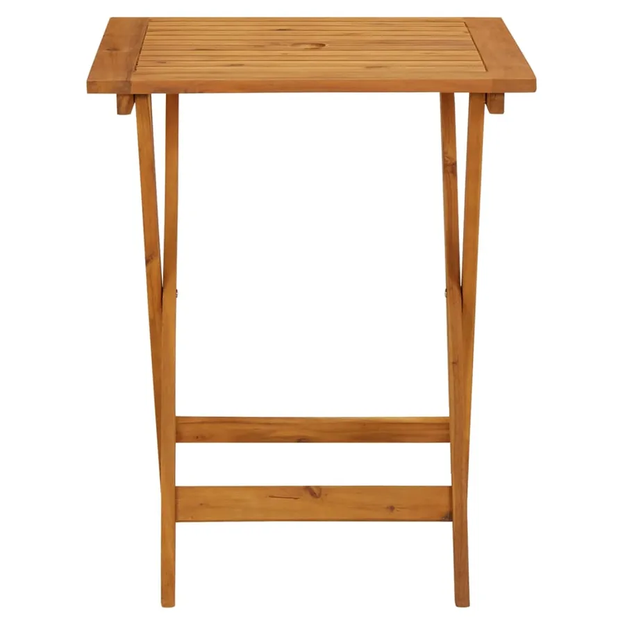 Ensemble de bistro 3 pcs noir résine tressée et bois massif - 6