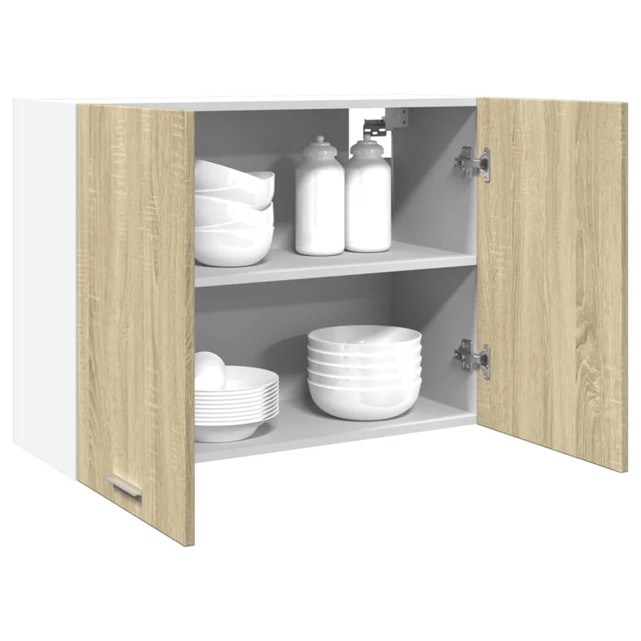 Armoire suspendue "Lyon" Chêne Sonoma 80 x 31 x 60 cm Bois d'ingénierie - 4
