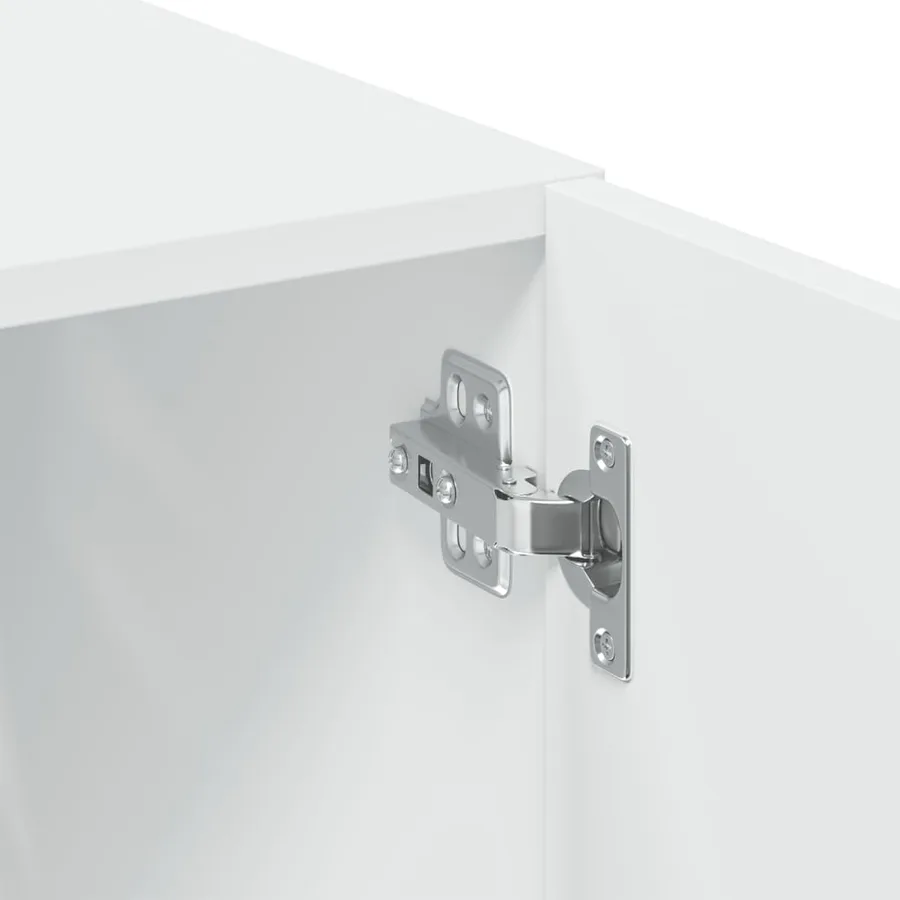Armoire de rangement blanc 80x42,5x225 cm bois d'ingénierie - 11