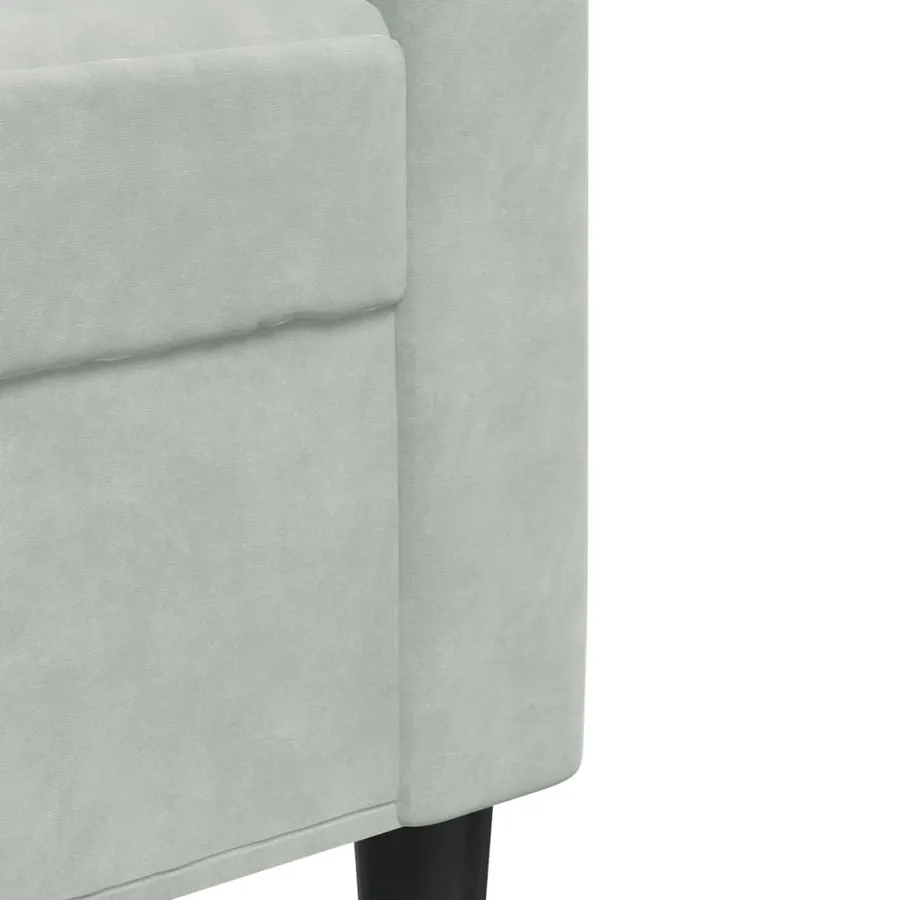 Ensemble de canapés 2 pcs et coussins et traversins velours - 7