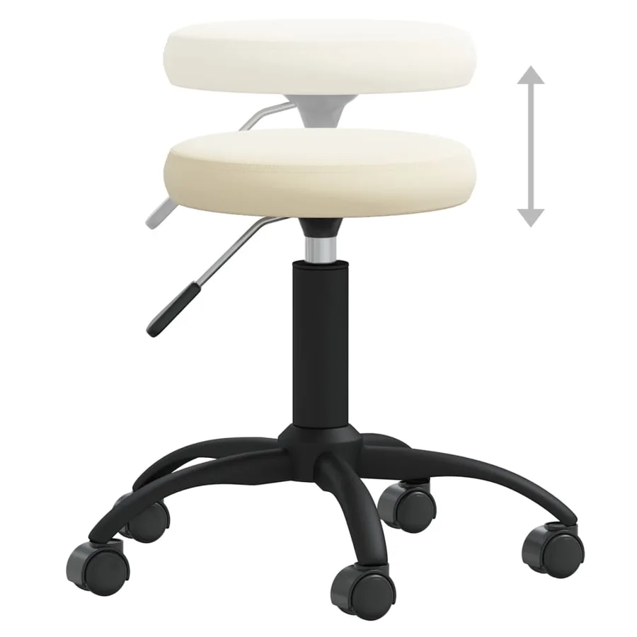 Chaise de salle à manger Crème Velours - 4