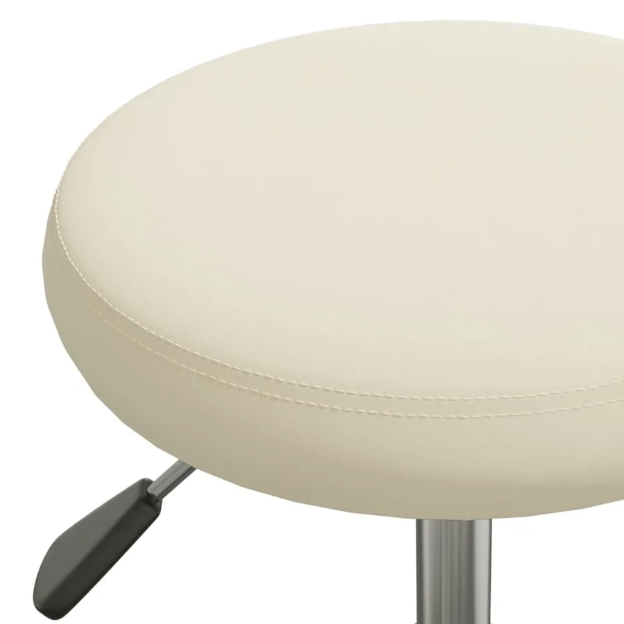 Chaise de salle à manger Crème Velours - 5
