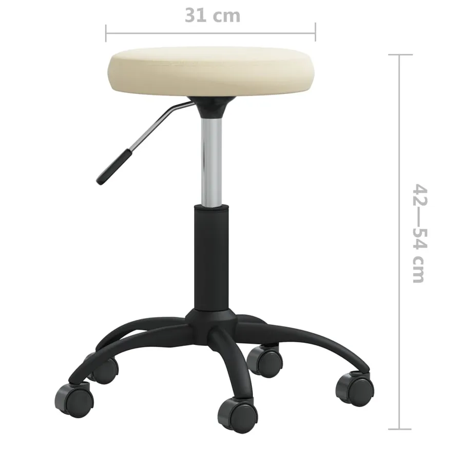 Chaise de salle à manger Crème Velours - 6