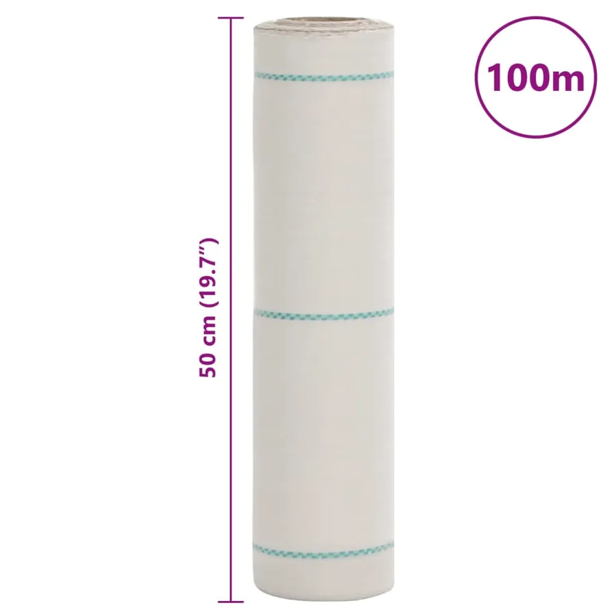 Membrane anti-mauvaises herbes blanc 0,5x100 m PP - 8