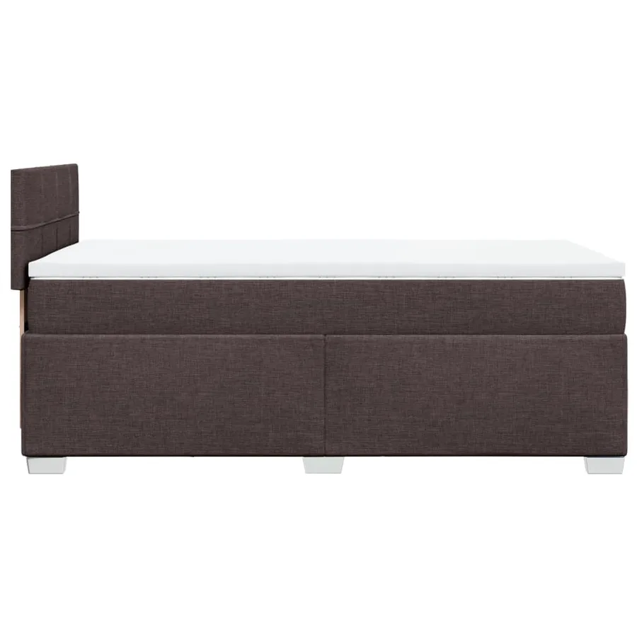 Sommier à lattes de lit avec matelas Marron foncé 90x200 cm - 5