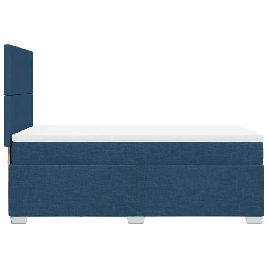 Sommier à lattes de lit avec matelas Bleu 80x200 cm Tissu - 9
