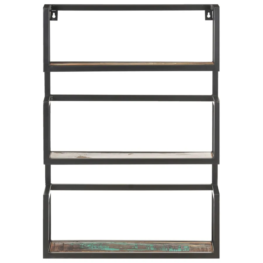 Étagère murale 60x20x85 cm Bois de récupération massif - 2