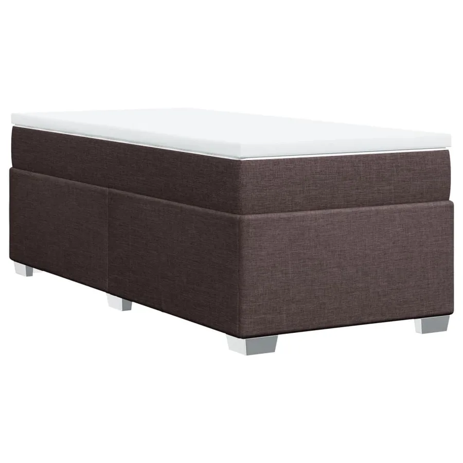 Sommier à lattes de lit avec matelas Marron foncé 90x190 cm - 9