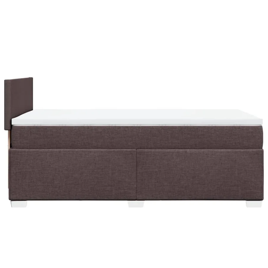 Sommier à lattes de lit avec matelas Marron foncé 100x200 cm - 5