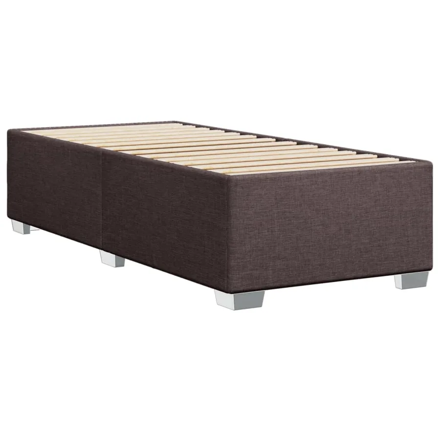 Sommier à lattes de lit avec matelas Marron foncé 100x200 cm - 8