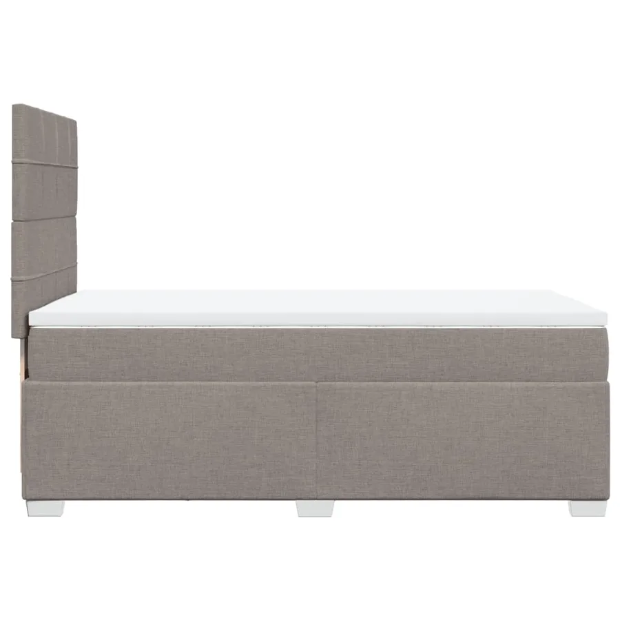 Sommier à lattes de lit avec matelas Taupe 90x200 cm Tissu - 11