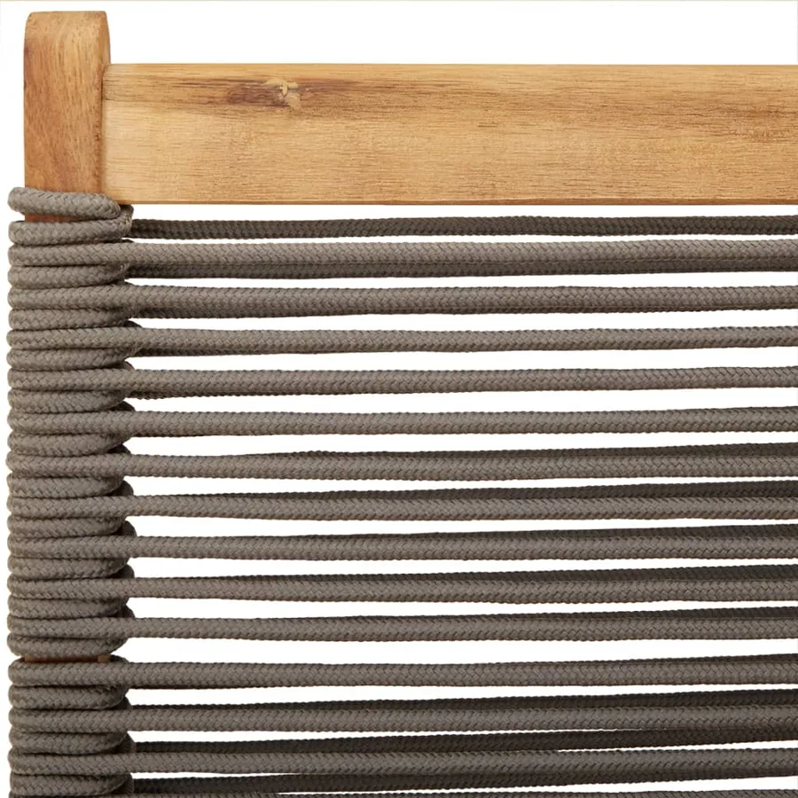 Chaises pliables de jardin 4 pcs gris bois d'acacia massif - 10