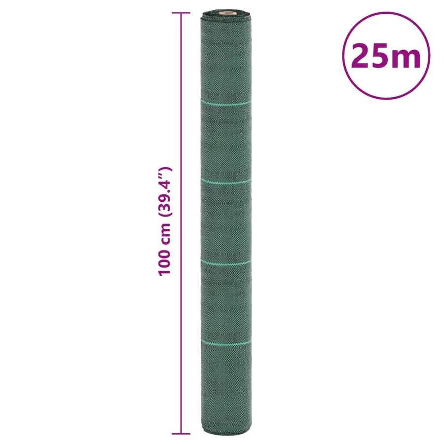 Membrane anti-mauvaises herbes vert 1x25 m PP - 8