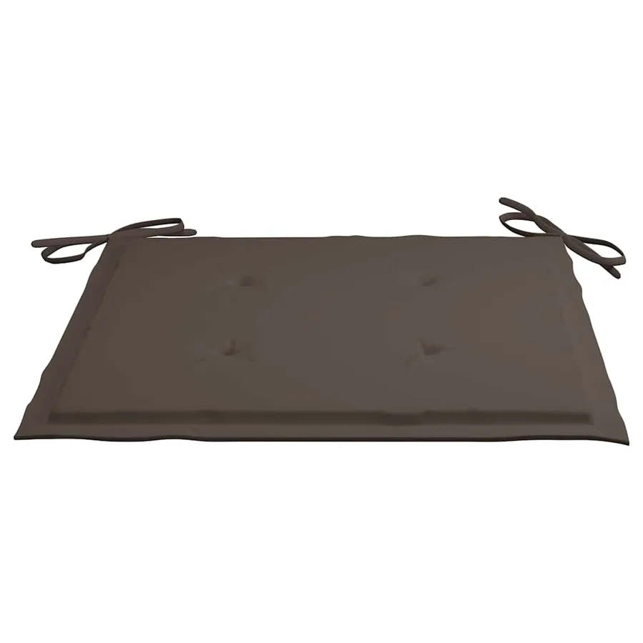 Chaises pliables de jardin avec coussins lot de 8 Teck solide - 11