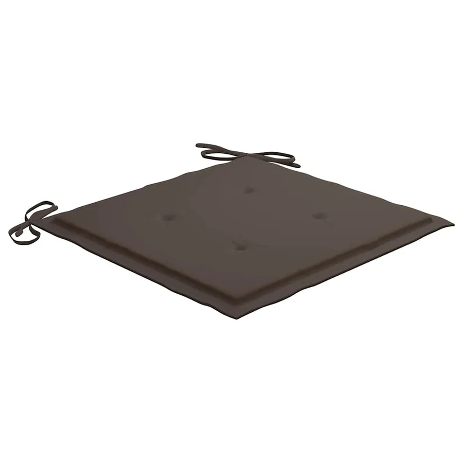 Chaises pliables de jardin avec coussins lot de 8 Teck solide - 8