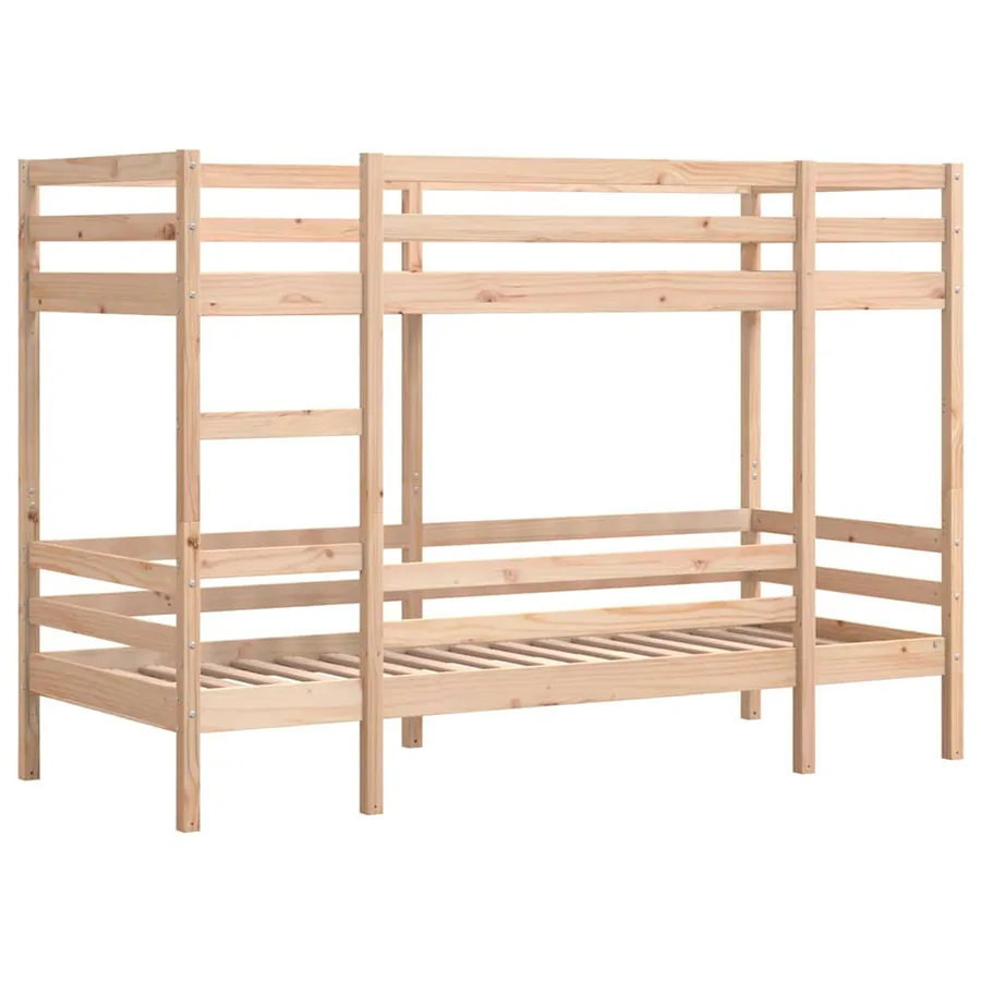 Lit superposé sans matelas 90x190 cm bois de pin massif - 3