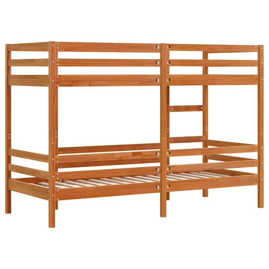 Lit superposé sans matelas cire marron 90x190 cm pin massif - 7