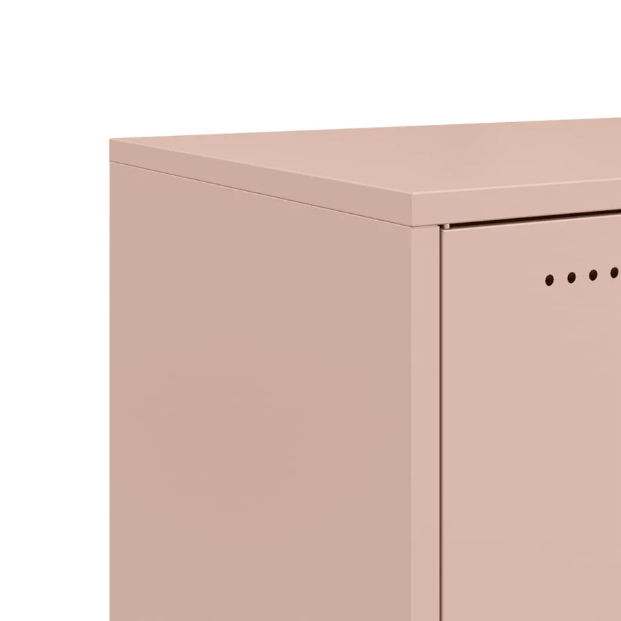 Buffet rose 68x39x72 cm acier - 10