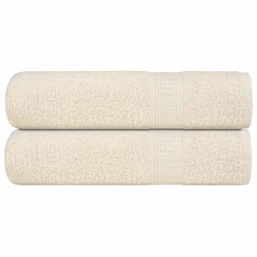 Essuie-mains FROGN 2 pcs crème 50x100 cm 360 g/m²