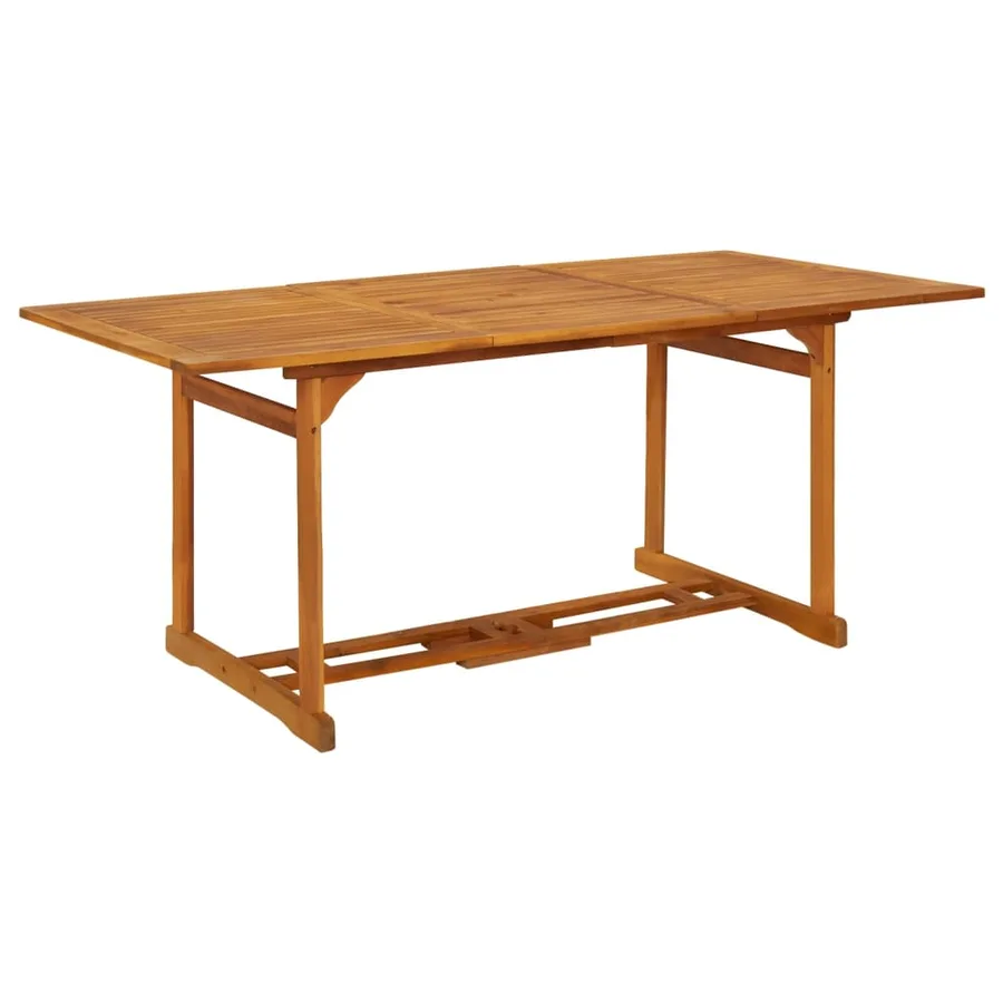 Ensemble à manger de jardin 7 pcs bois massif d'acacia - 3