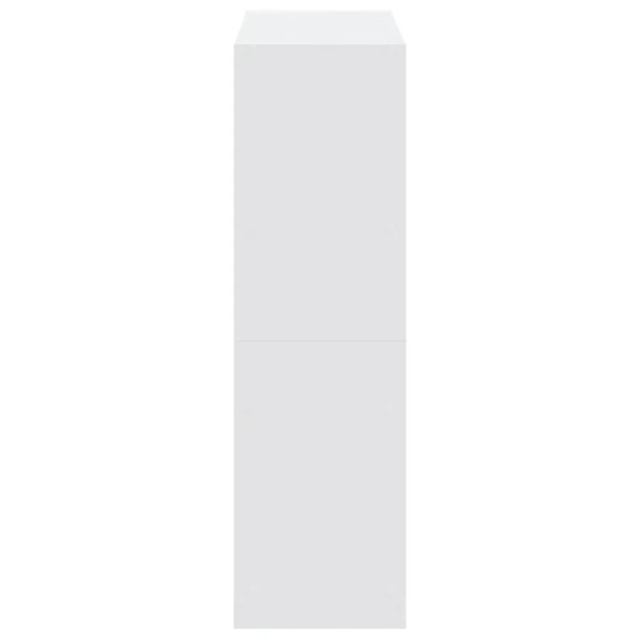 Bibliothèque blanc 102x32x108 cm bois d'ingénierie - 5