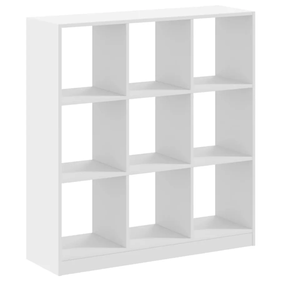 Bibliothèque blanc 102x32x108 cm bois d'ingénierie - 6