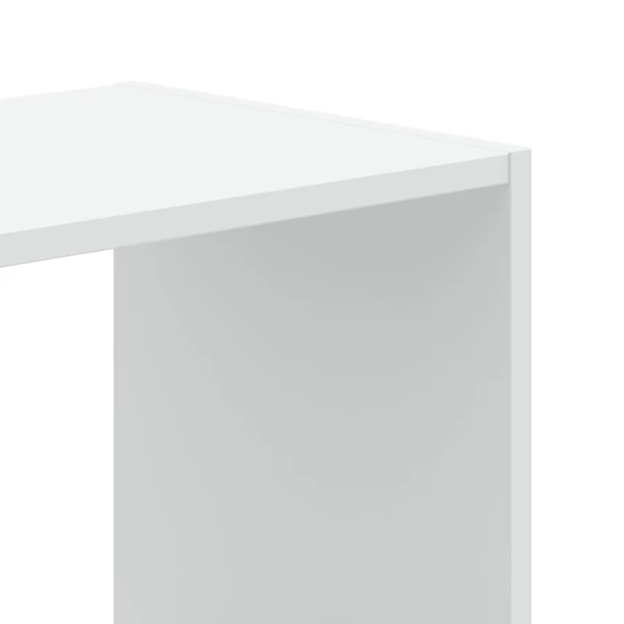 Bibliothèque blanc 102x32x108 cm bois d'ingénierie - 7