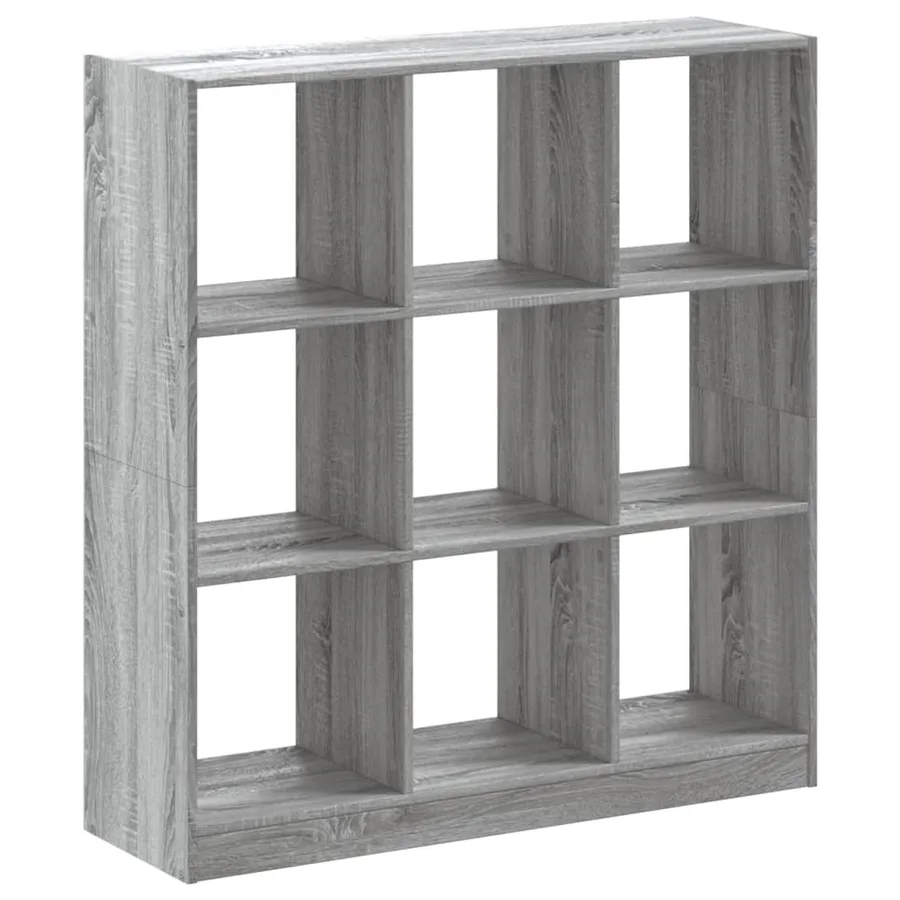 Bibliothèque sonoma gris 102x32x108 cm bois d'ingénierie - 2
