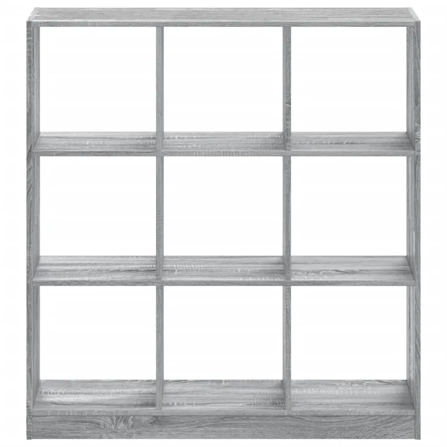 Bibliothèque sonoma gris 102x32x108 cm bois d'ingénierie - 4