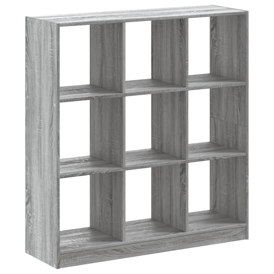 Bibliothèque sonoma gris 102x32x108 cm bois d'ingénierie - 6