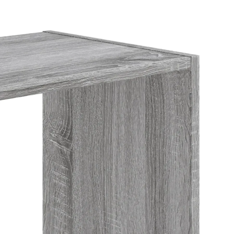 Bibliothèque sonoma gris 102x32x108 cm bois d'ingénierie - 7