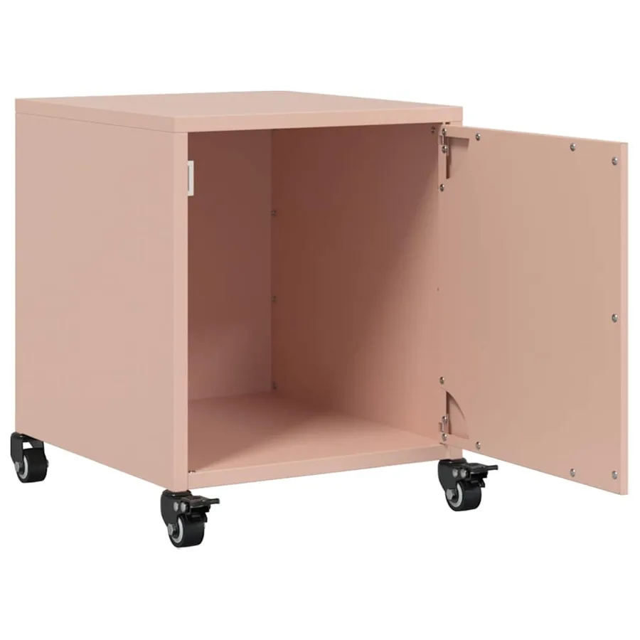 Tables de chevet 2 pcs rose 36x39x43,5 cm acier - 10