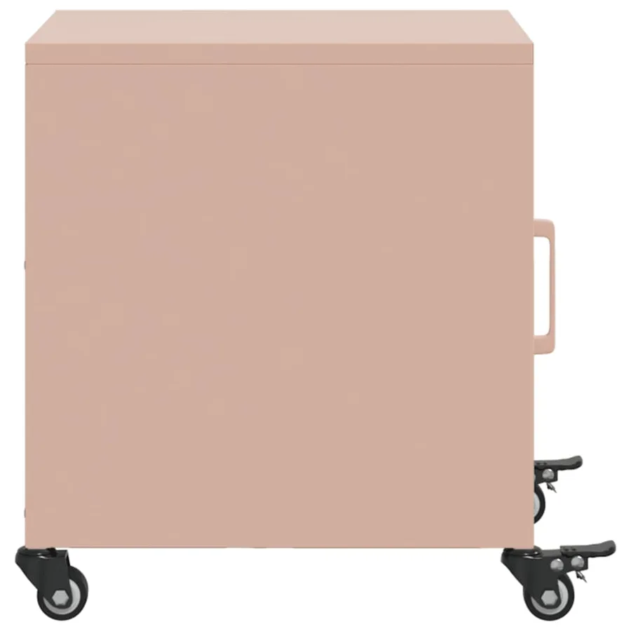 Tables de chevet 2 pcs rose 36x39x43,5 cm acier - 7