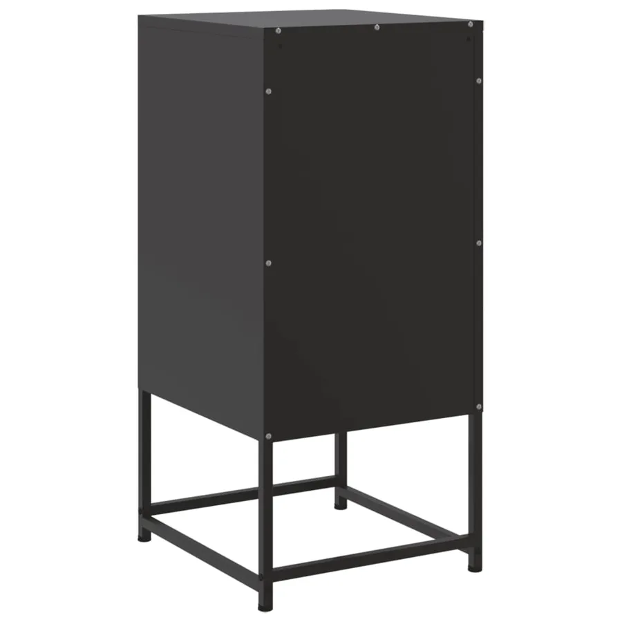 Tables de chevet 2 pcs noir 36x39x78 cm acier - 8