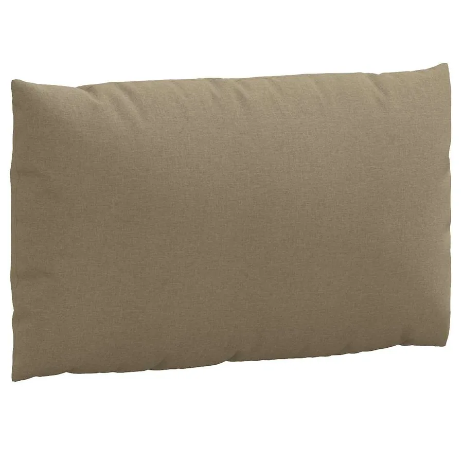 Coussins de palette lot de 2 taupe mélangé tissu - 6